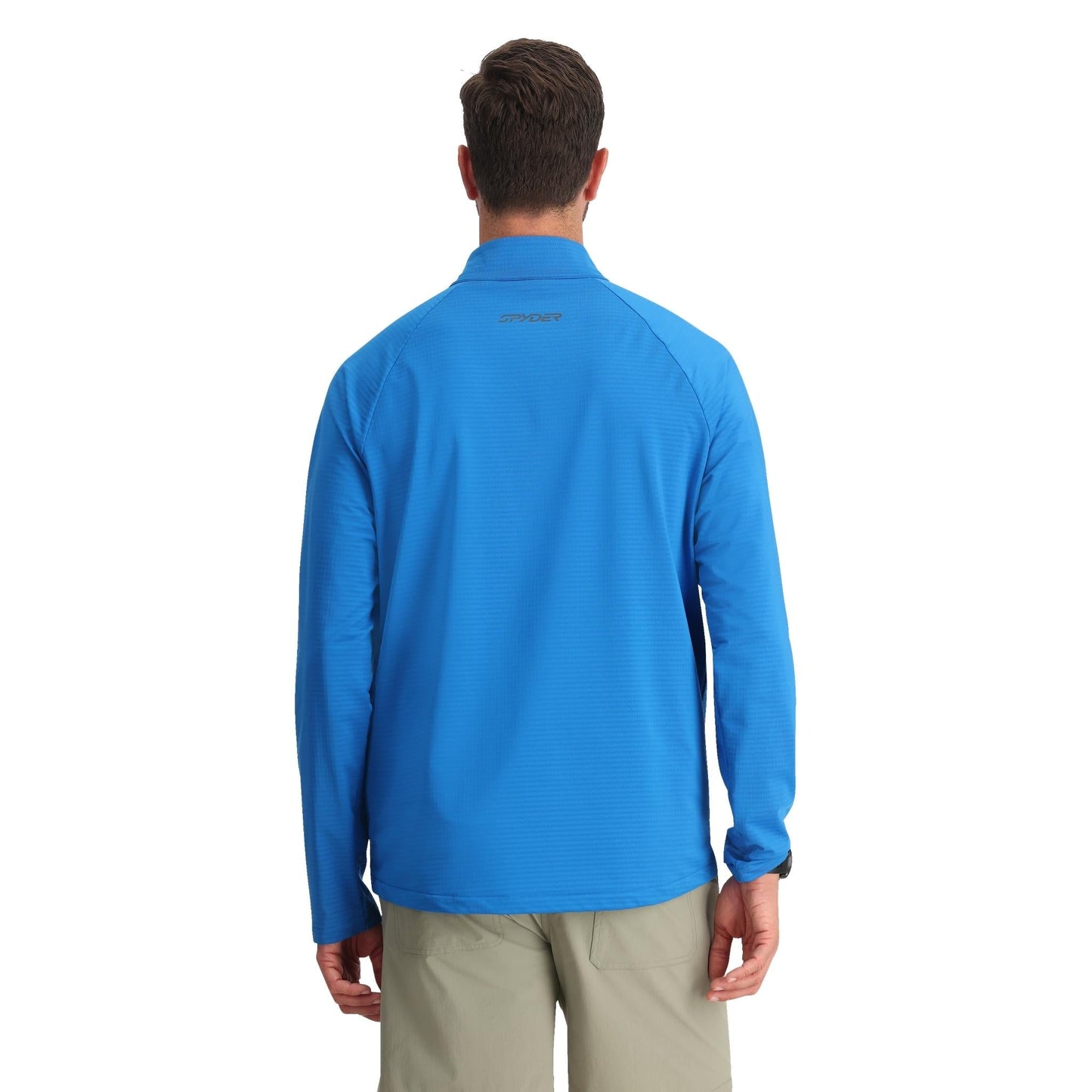Polaire Gridweb pour homme, demi-zip - Cobalt