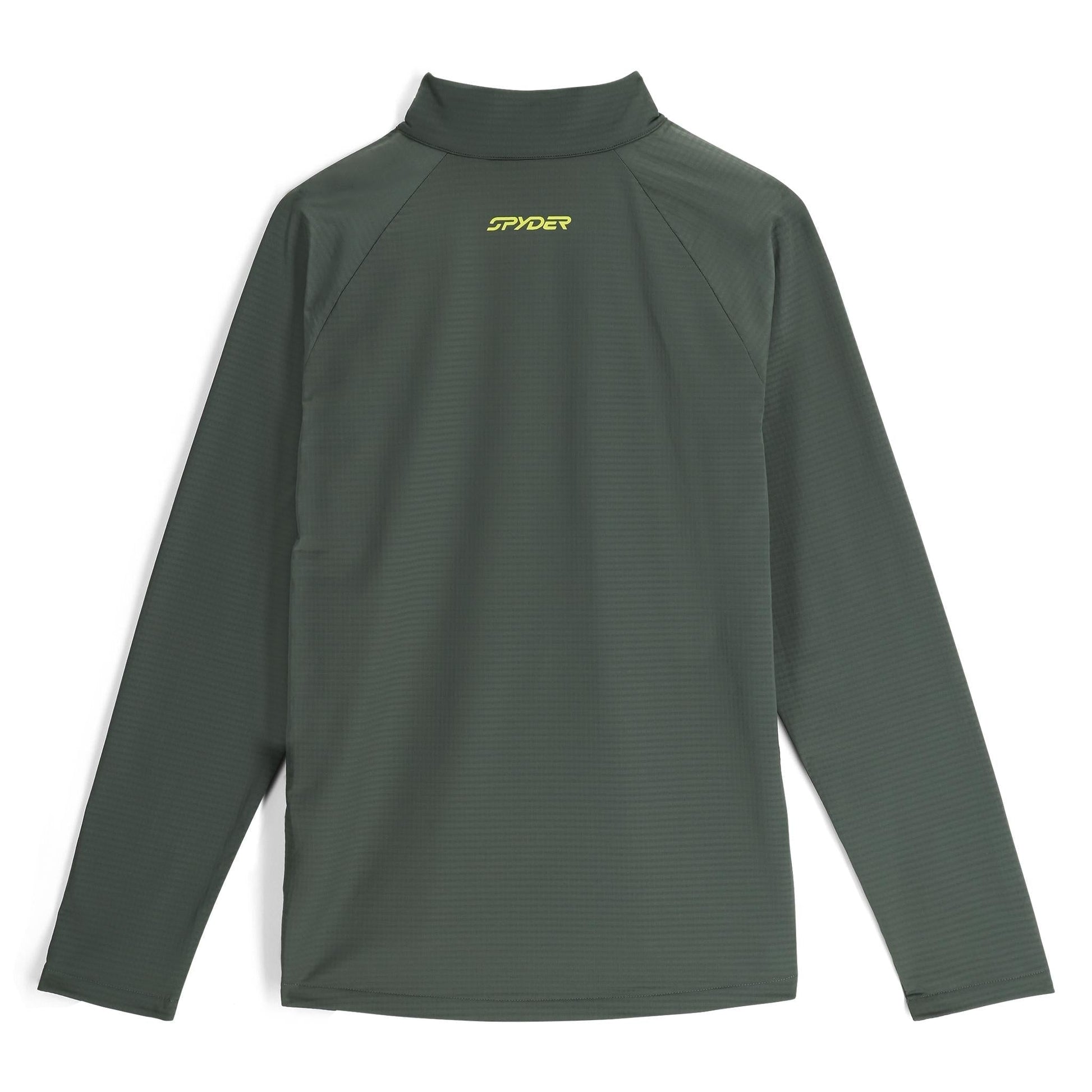 Mens Gridweb Fleece Half Zip - Dark Forest