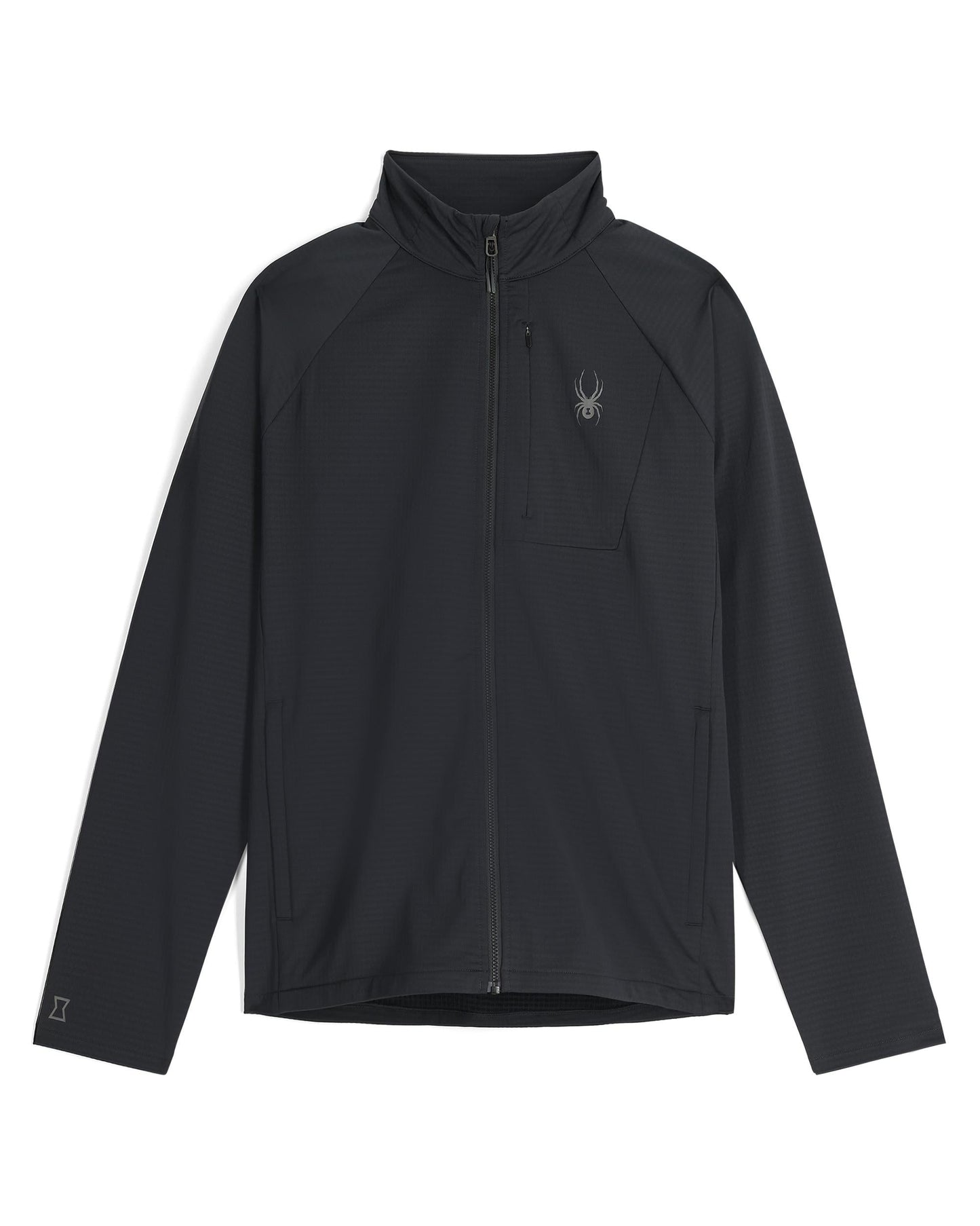 Herren Gridweb Full Zip - Schwarz