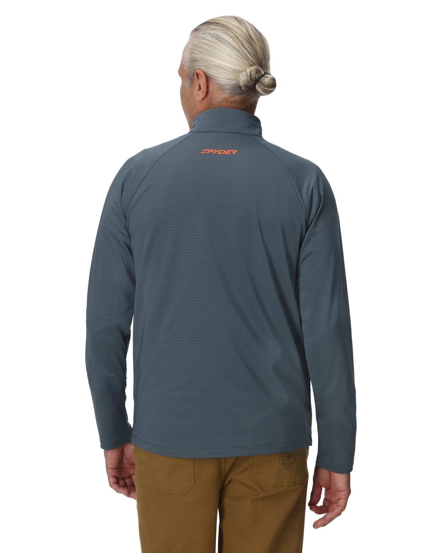 Herren Gridweb Full Zip - Schieferblau