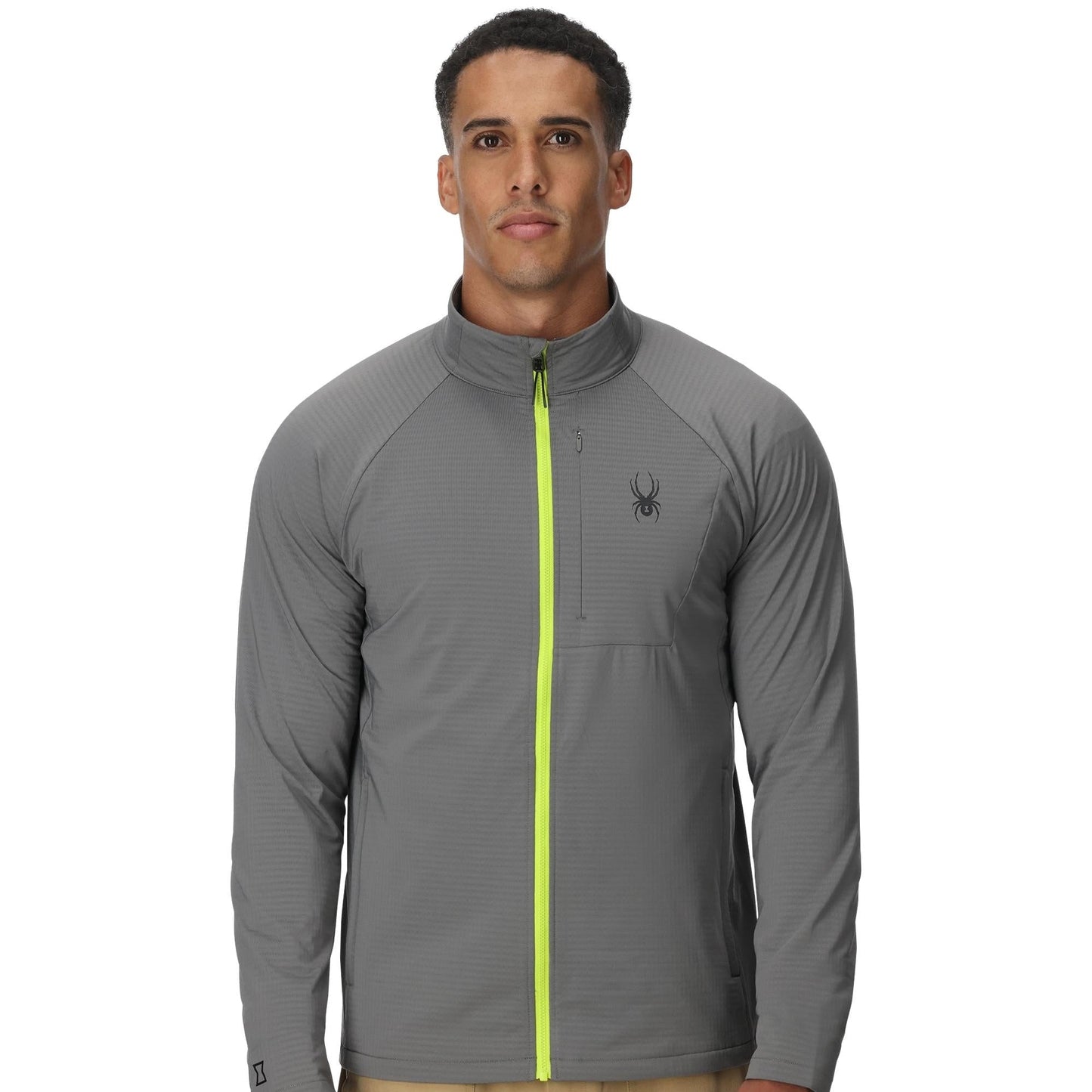 Herren Gridweb Full Zip - Storm