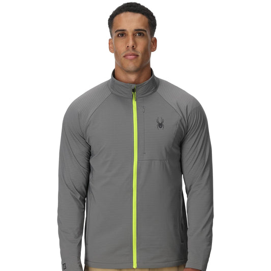 Herren Gridweb Full Zip - Storm