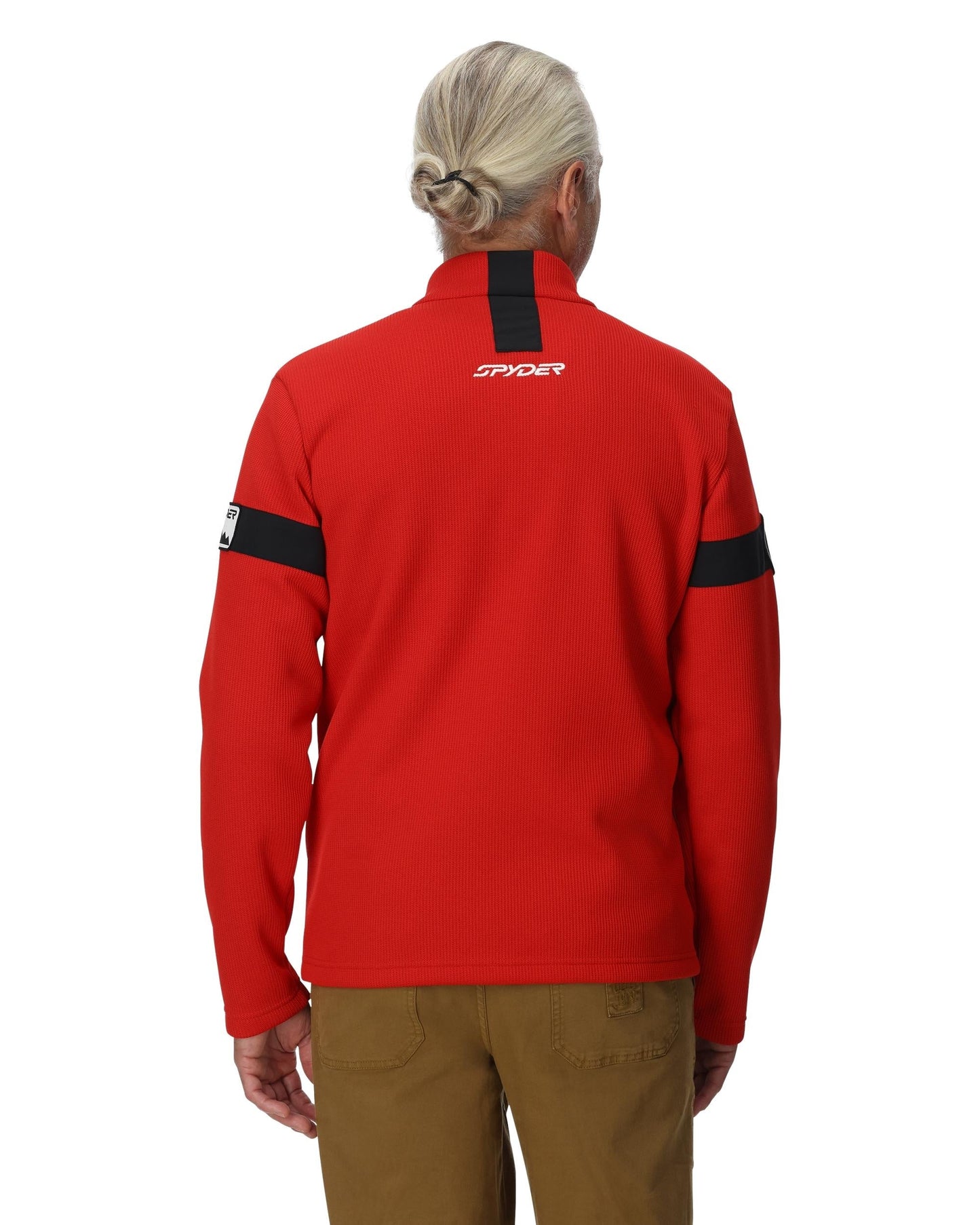 Veste zippée intégrale Wengen Bandit pour homme - Rouge Spyder