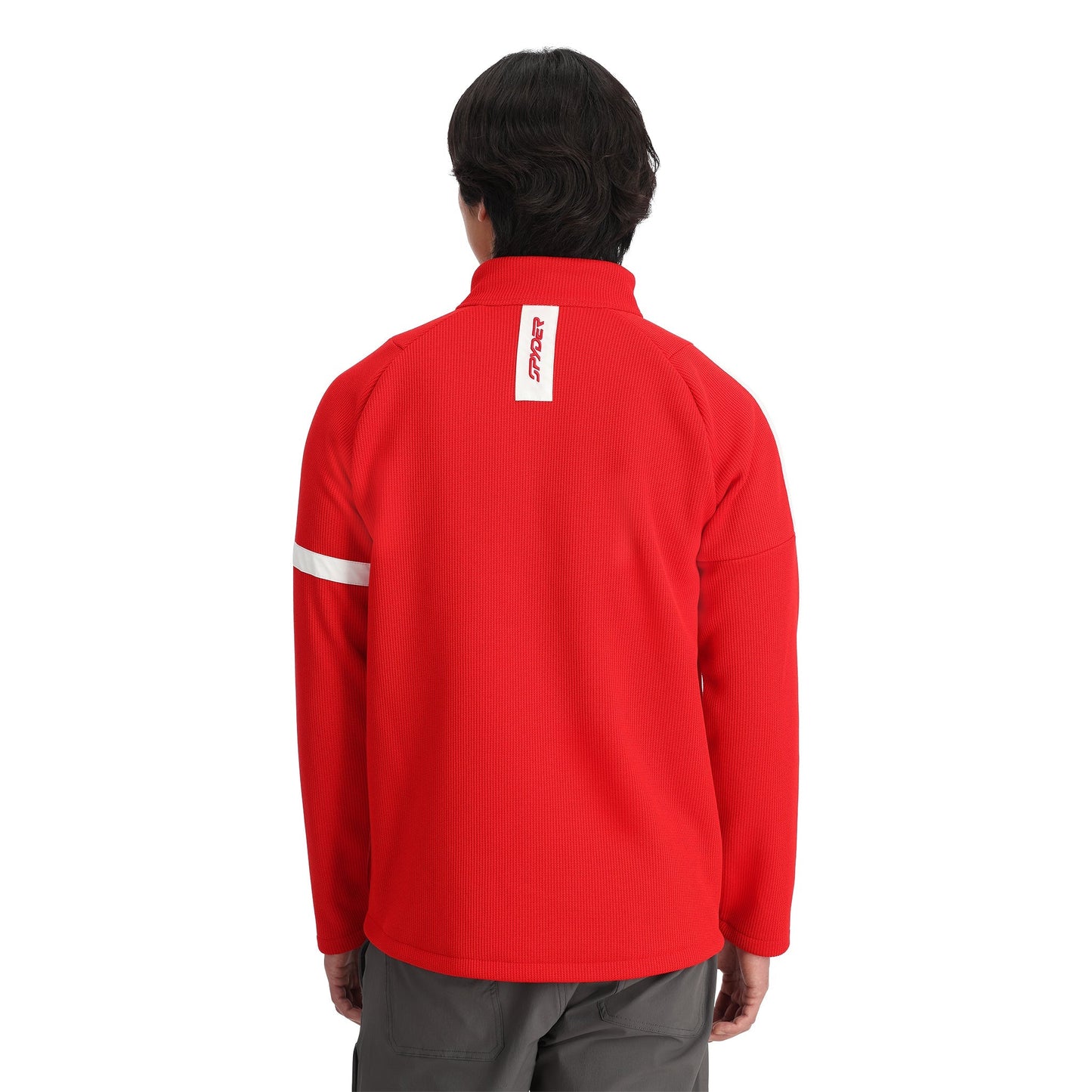 Veste zippée intégrale Wengen Bandit pour homme - Rouge Spyder