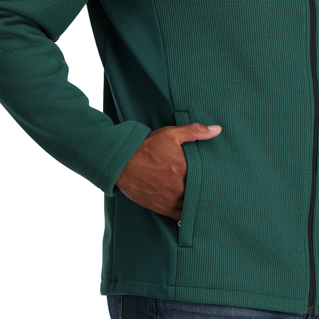 Veste zippée Bandit pour homme - Vert cyprès
