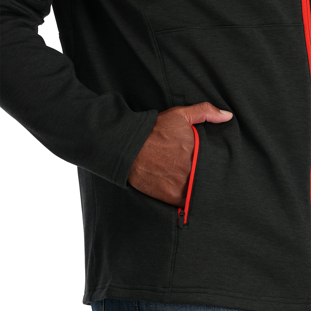 Polaire Speed ​​Fleece zippée pour homme - Noir