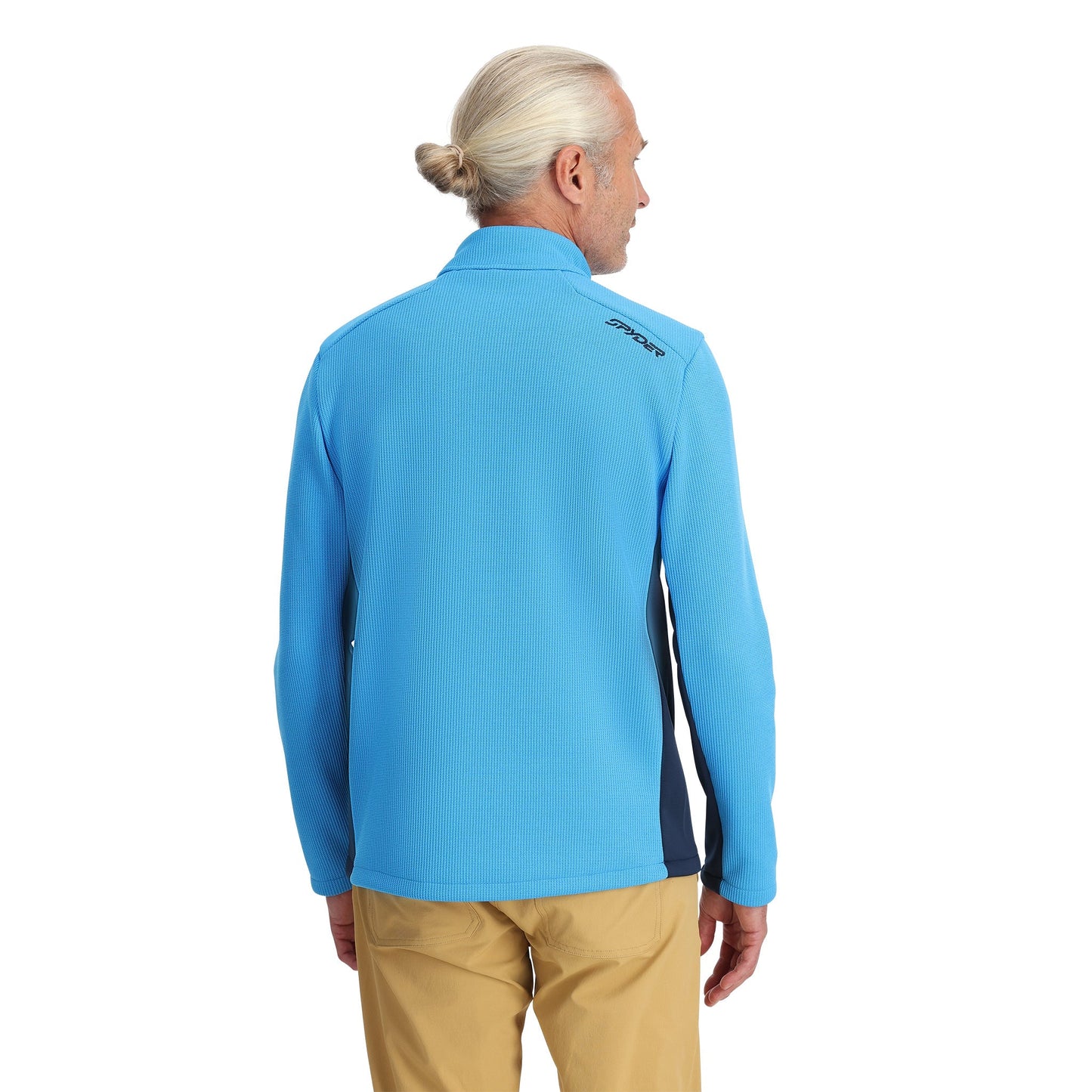 Pull Bandit demi-zip pour homme - Bleu éther