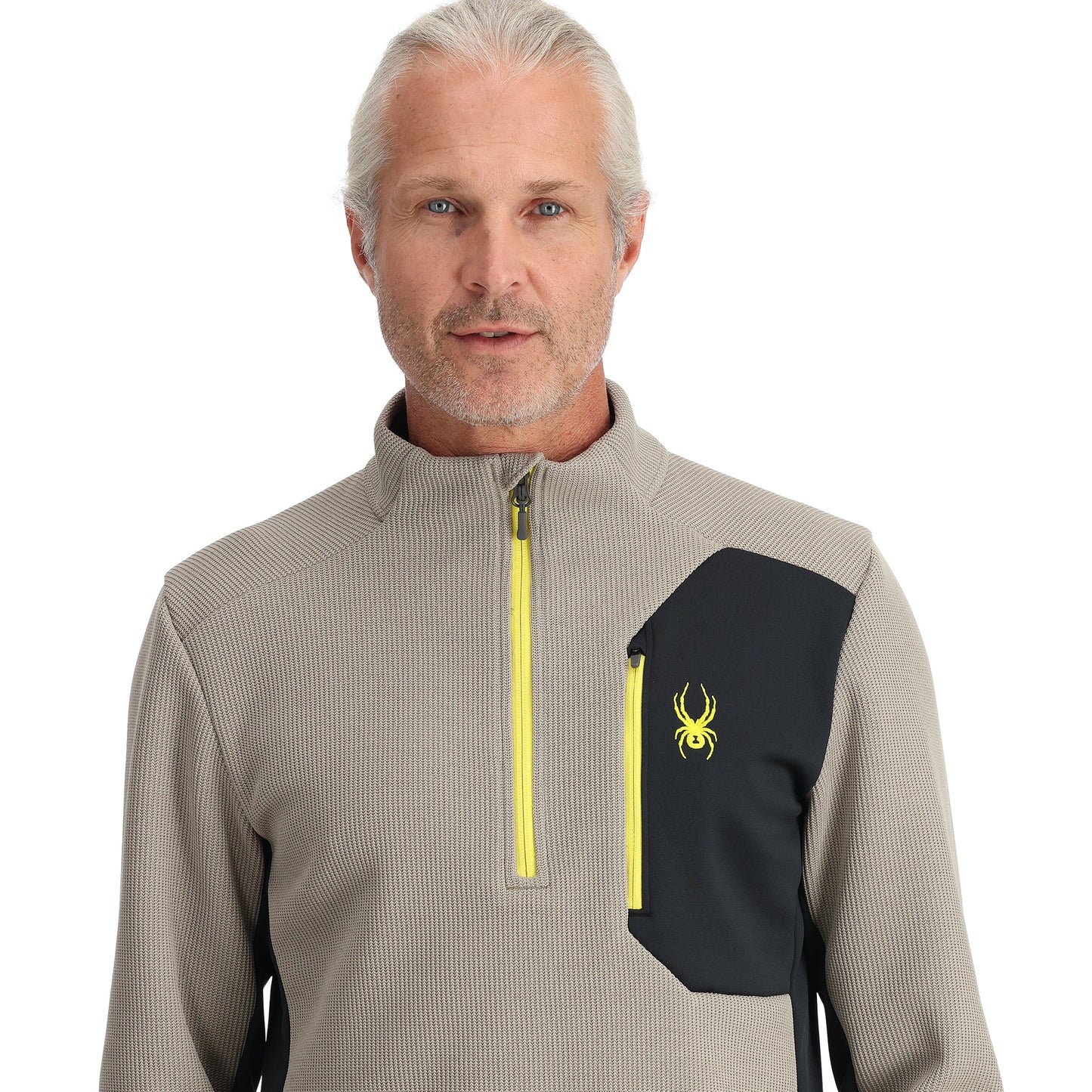 Bandit Herren-Halbzipper – Beton