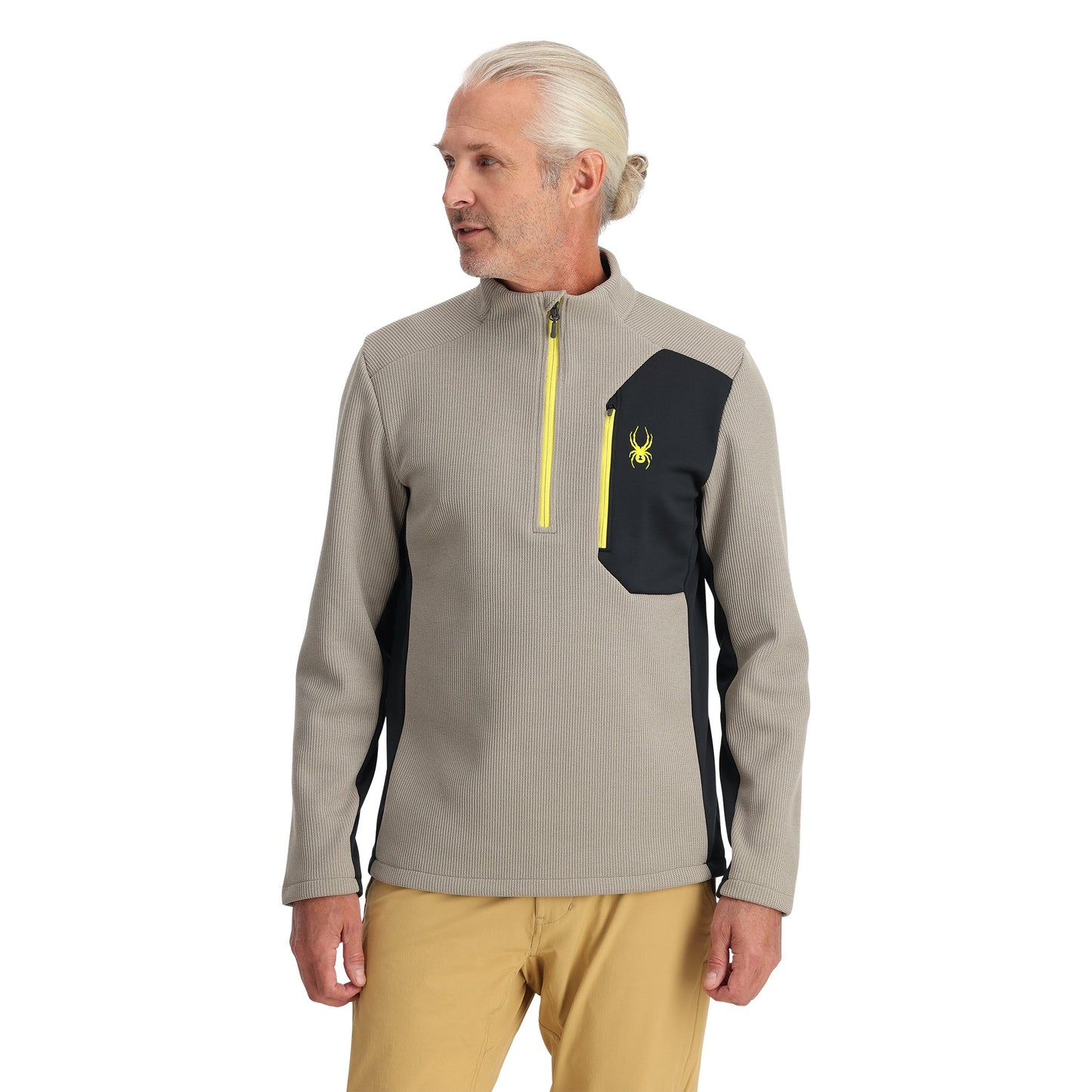 Bandit Herren-Halbzipper – Beton