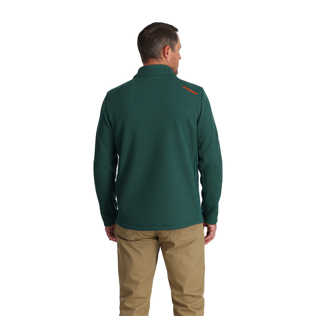 Pull Bandit demi-zip pour homme - Vert cyprès