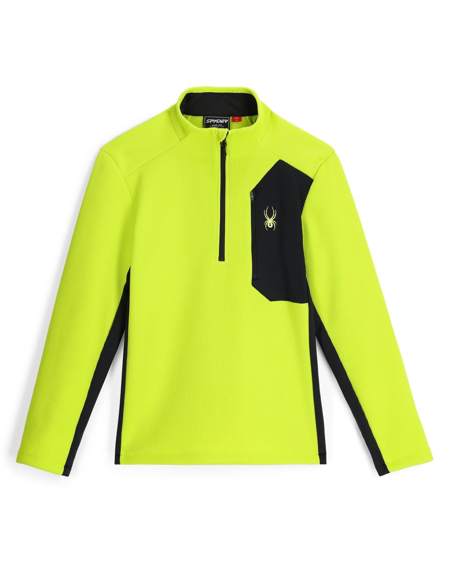 Pull Bandit demi-zip pour homme - Citron vert