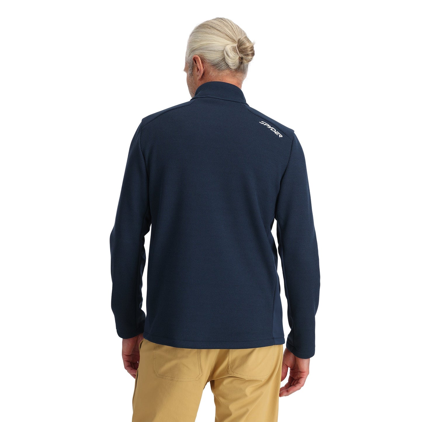 Pull Bandit demi-zip pour homme - Bleu marine