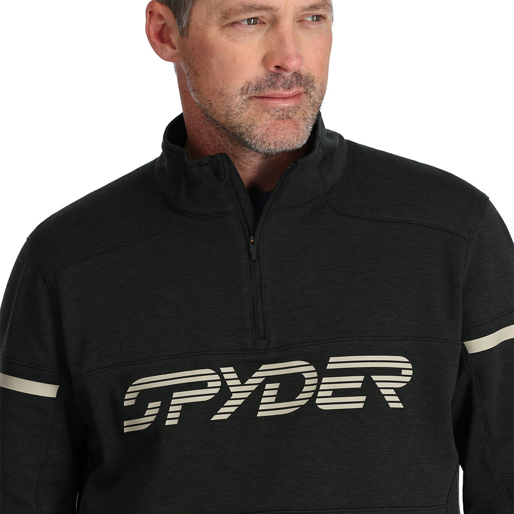 Polaire Speed ​​Fleece demi-zip pour homme - Noir