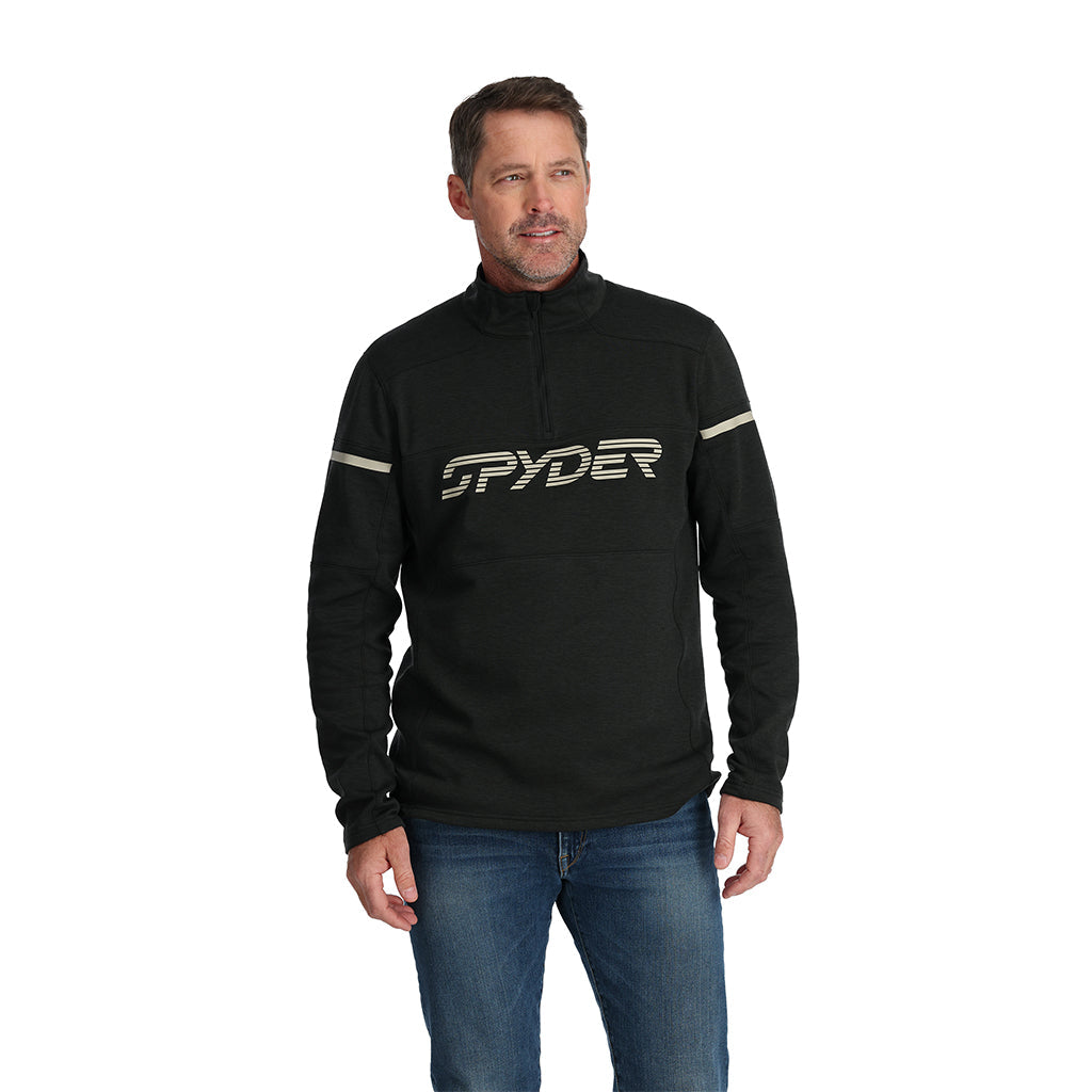 Polaire Speed ​​Fleece demi-zip pour homme - Noir