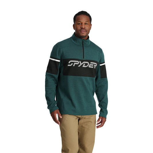 Herren Speed ​​Fleece Half Zip – Zypressengrün