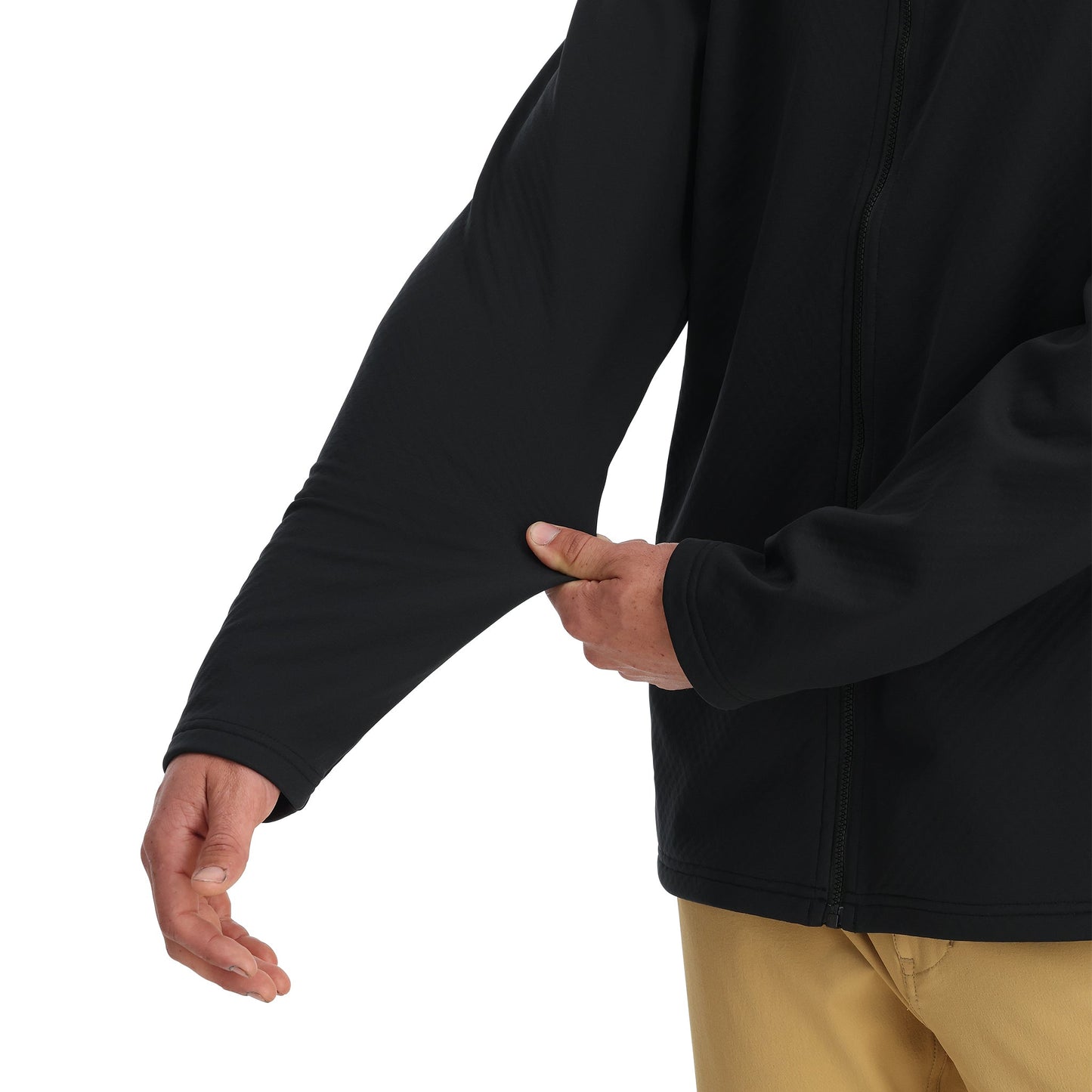 Sweat à capuche Gridweb ShellFleece™ pour homme - Noir