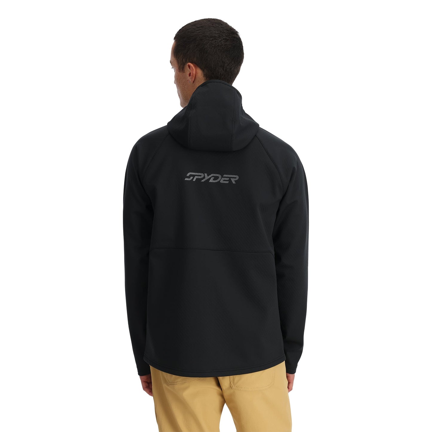 Sweat à capuche Gridweb ShellFleece™ pour homme - Noir