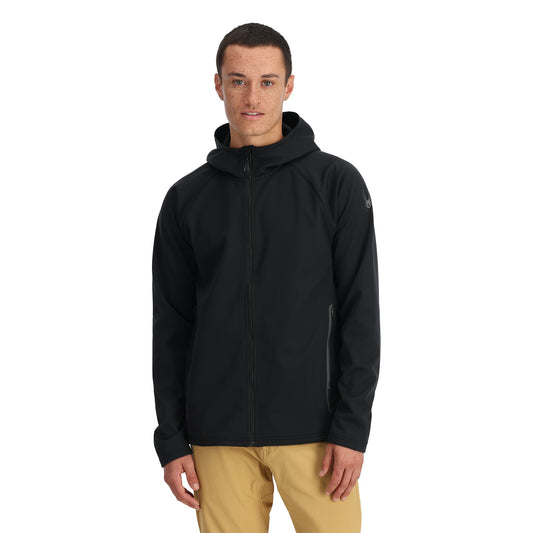 Gridweb ShellFleece™ Hoodie für Herren – Schwarz