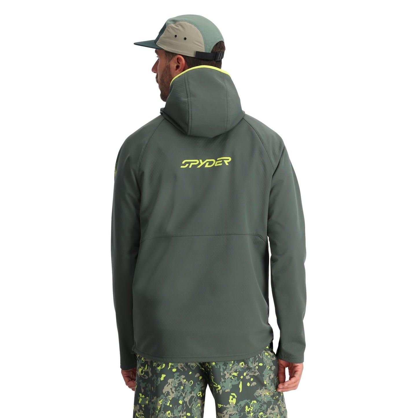 Sweat à capuche Gridweb ShellFleece™ pour homme - Forêt sombre