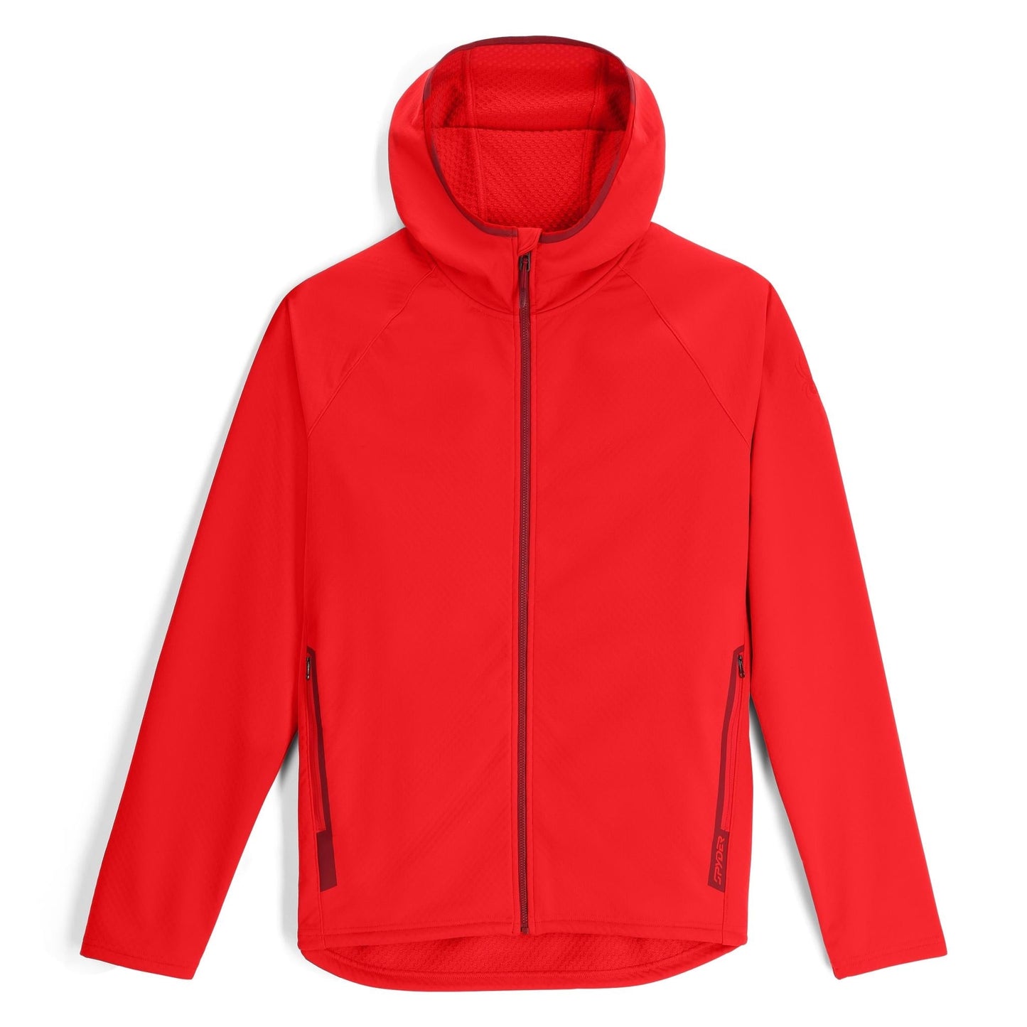 Gridweb ShellFleece™ Hoodie für Herren – Spyder Red