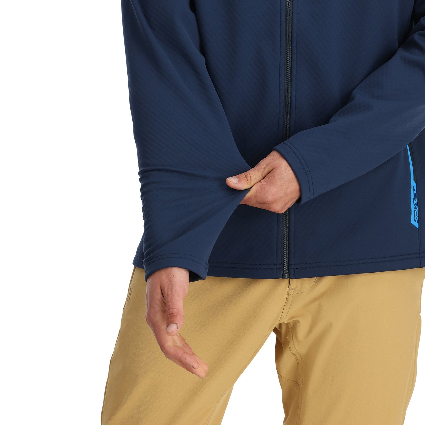 Herren-Hoodie Gridweb ShellFleece™ – Marineblau