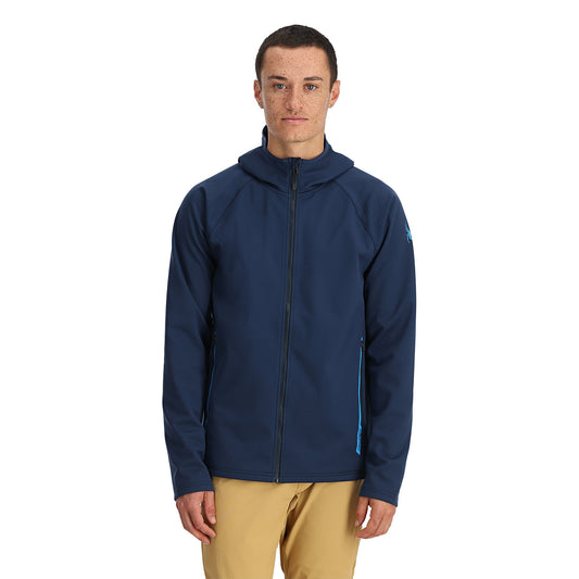 Herren-Hoodie Gridweb ShellFleece™ – Marineblau