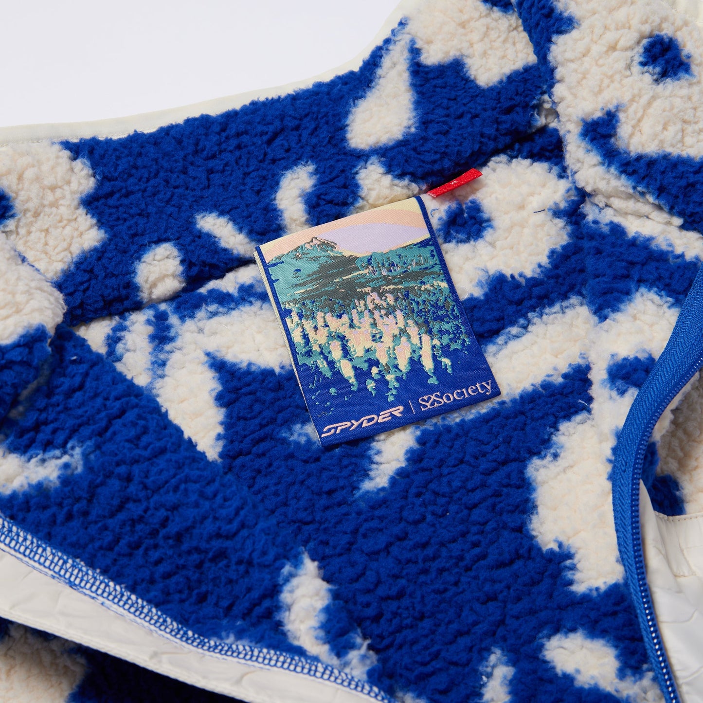 Unisex-Fleecejacke von Society – Society Electric Blue