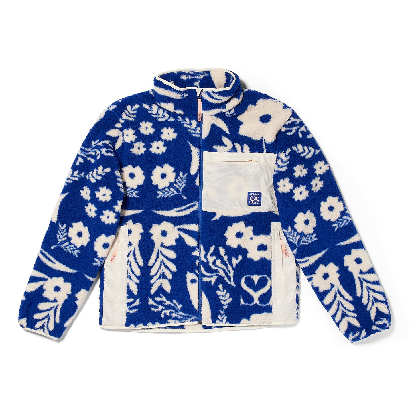 Unisex-Fleecejacke von Society – Society Electric Blue