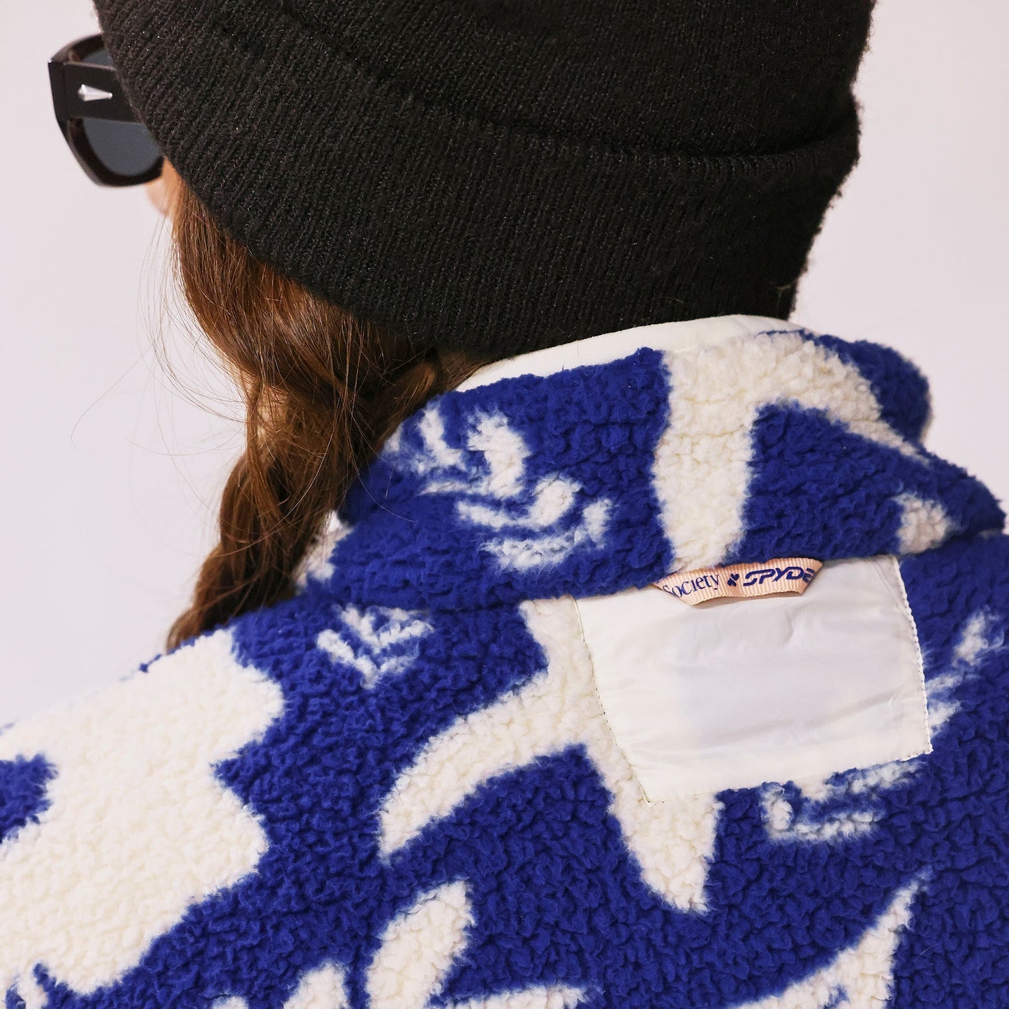 Unisex-Fleecejacke von Society – Society Electric Blue