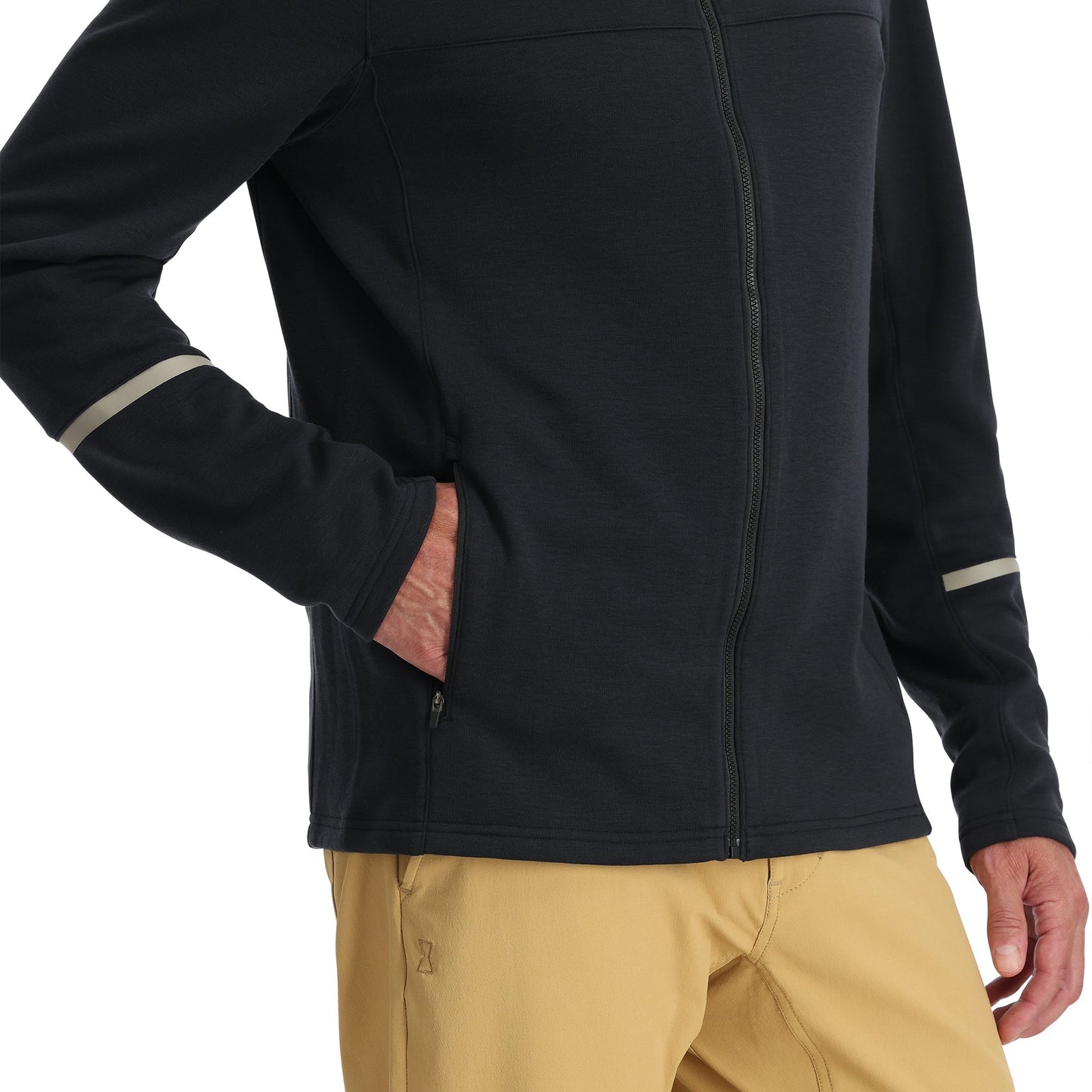 Polaire Speed ​​Fleece zippée pour homme - Noir