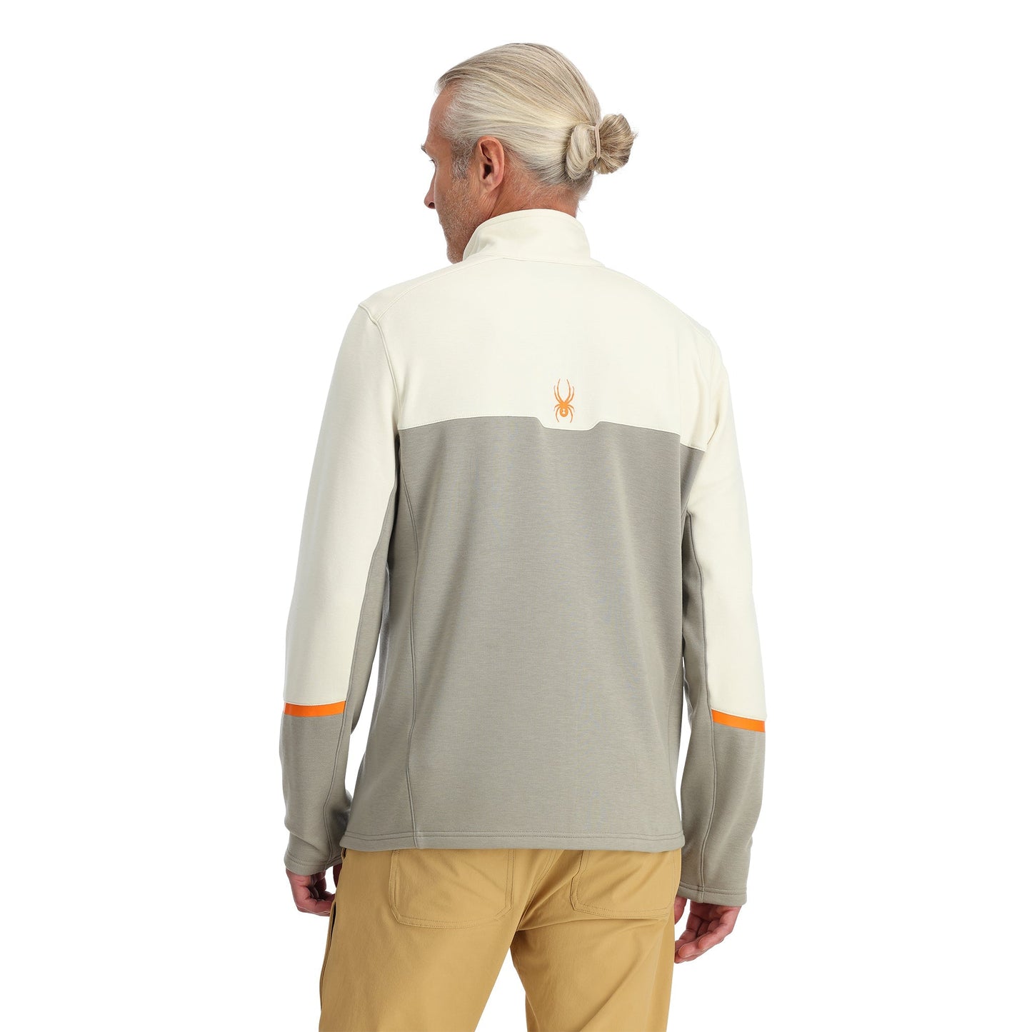 Herren Speed ​​Fleece Fleece mit durchgehendem Reißverschluss – Beton