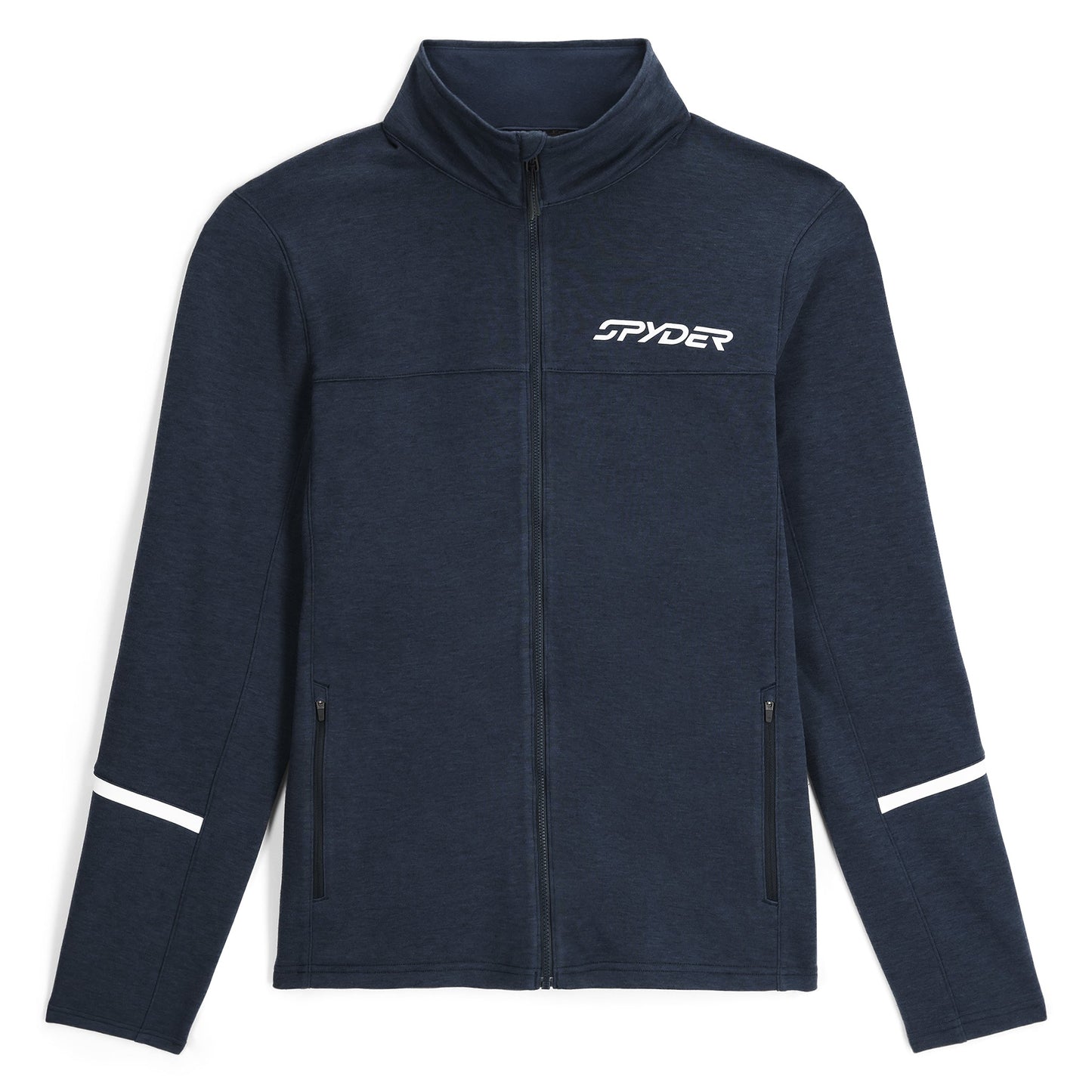 Herren Speed ​​Fleece Fleece mit durchgehendem Reißverschluss – Marineblau