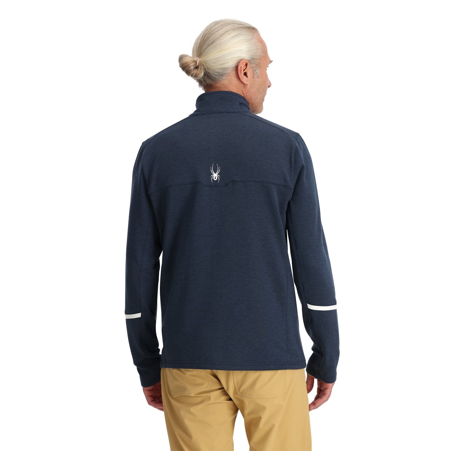 Herren Speed ​​Fleece Fleece mit durchgehendem Reißverschluss – Marineblau