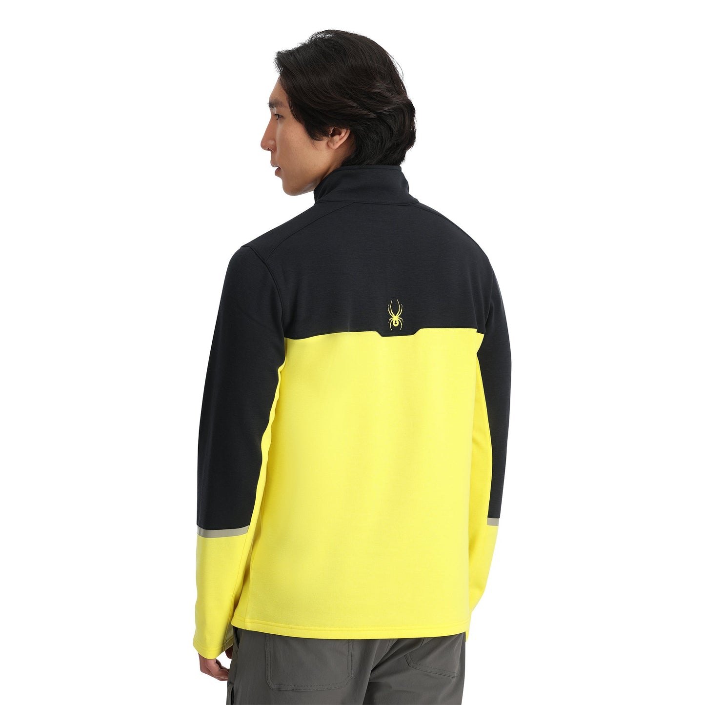 Herren Speed ​​Fleece Half Zip – Säuregelb