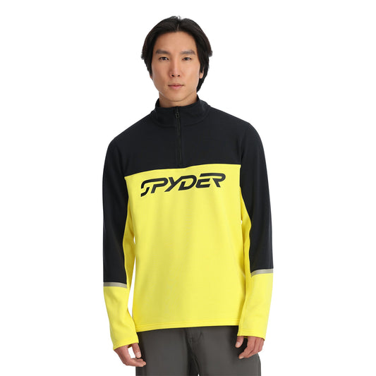 Herren Speed ​​Fleece Half Zip – Säuregelb