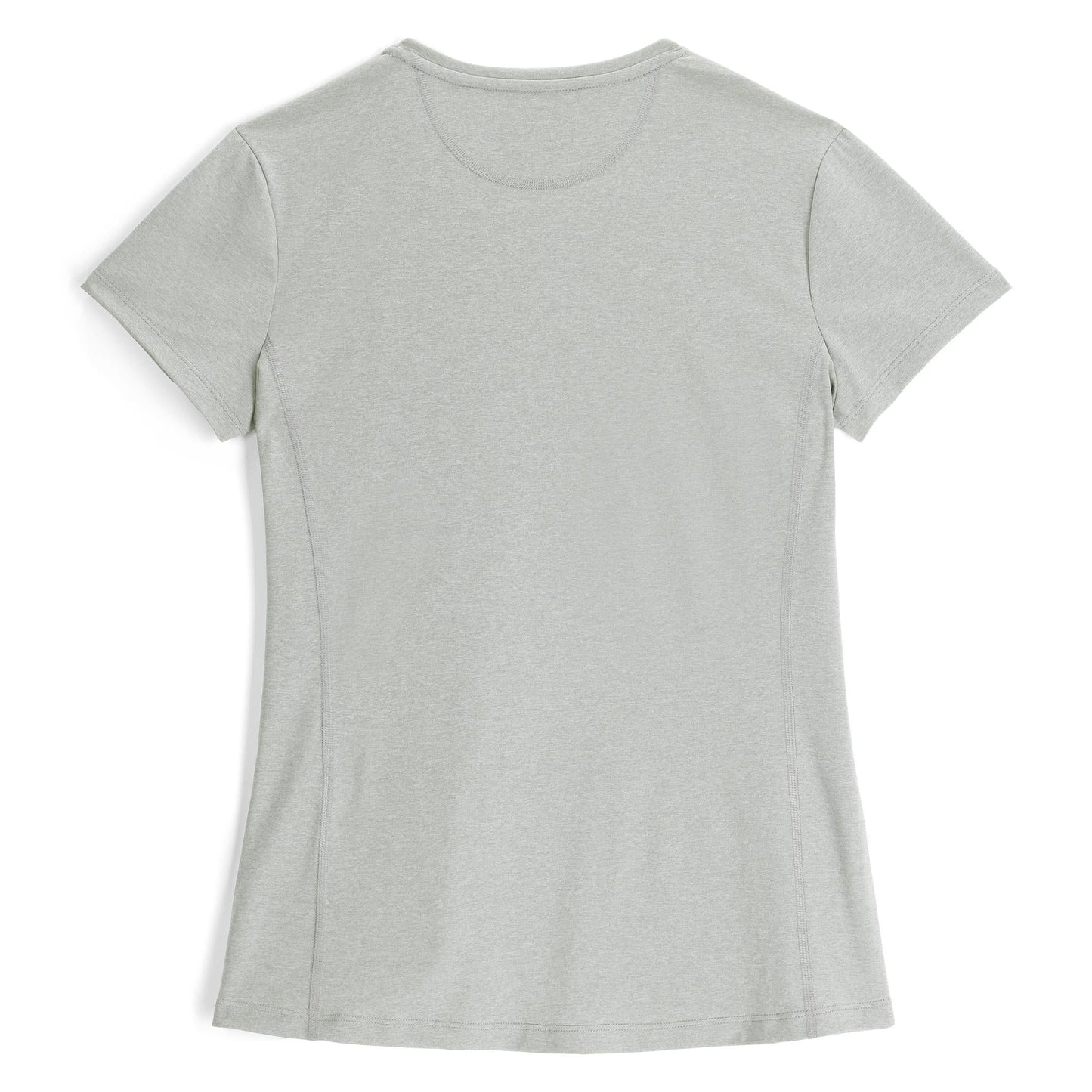 Arc Damen Kurzarm-T-Shirt mit Rundhalsausschnitt – Zinnfarben