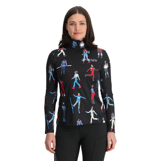 Damen-Pullover von March mit halbem Reißverschluss – Schwarz
