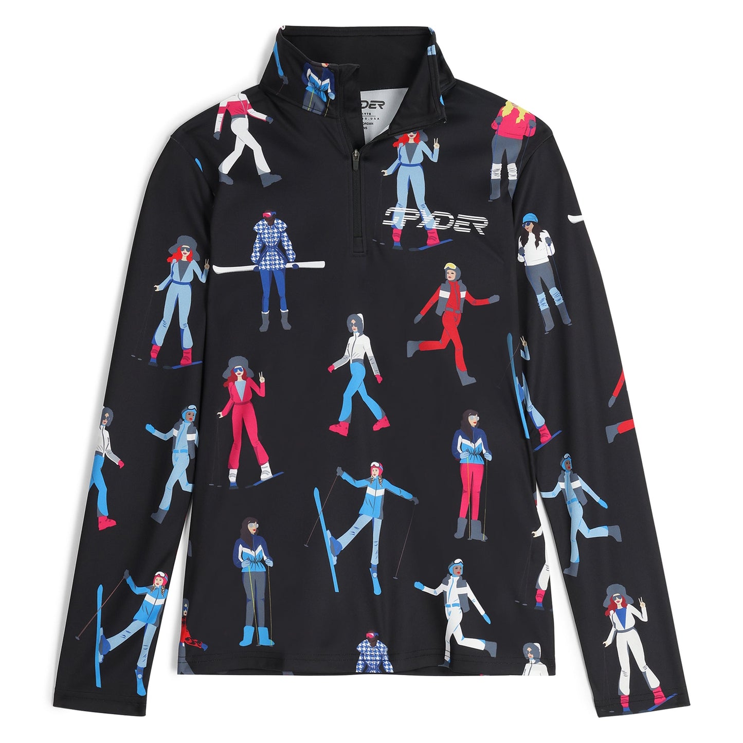 Womens March Half Zip - Black