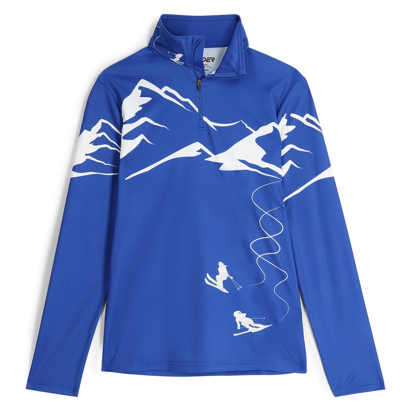 Womens Figure 8 Half Zip - Electric Blue