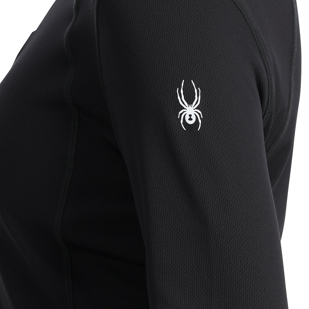 Pull Charger pour femme, demi-zip - Noir