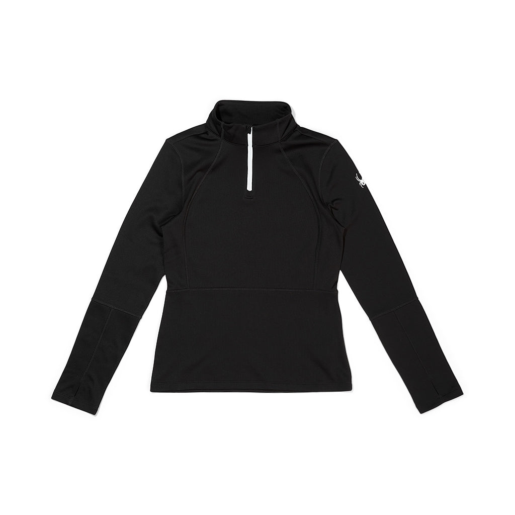 Pull Charger pour femme, demi-zip - Noir