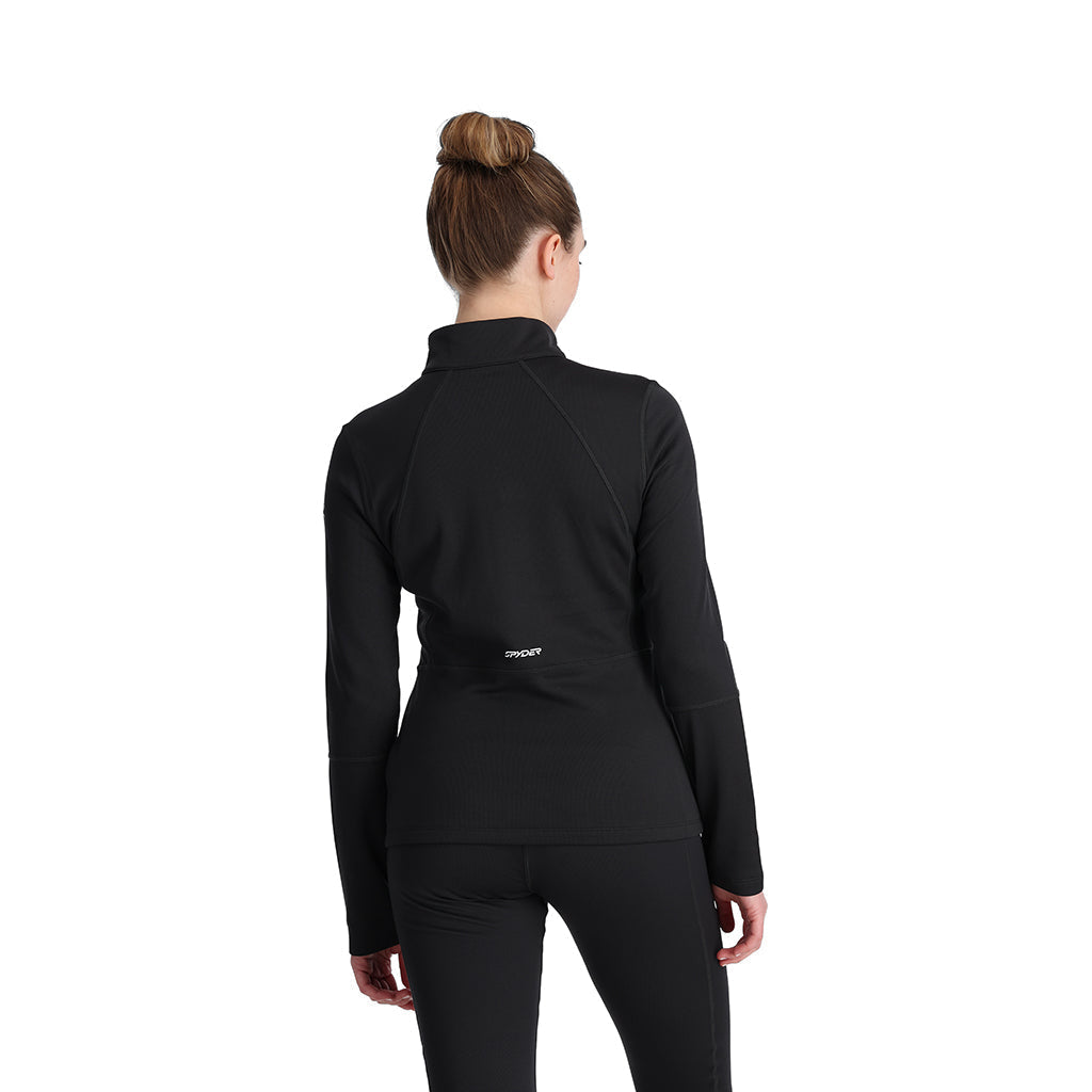 Pull Charger pour femme, demi-zip - Noir