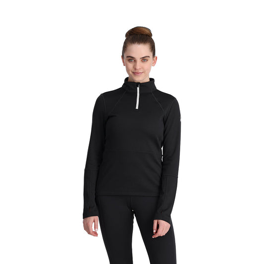 Damen Charger 1/2 Zip - Schwarz