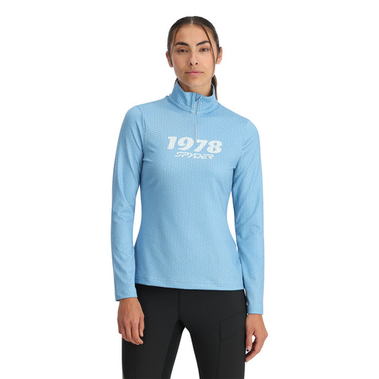 Vivid Damen-Halbzip-Design – Blau Drift