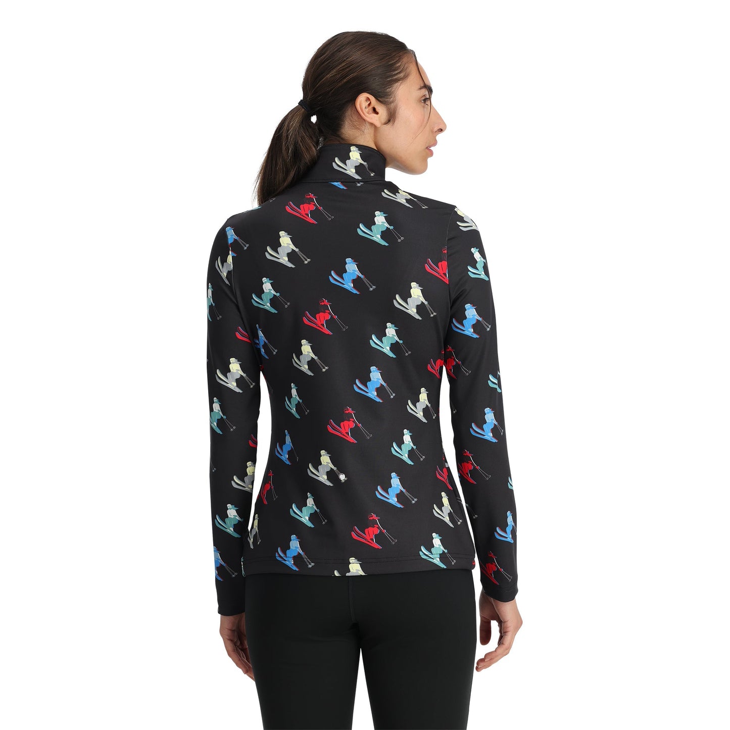 Vivid Damen-Halbzip-Pullover – Schwarz