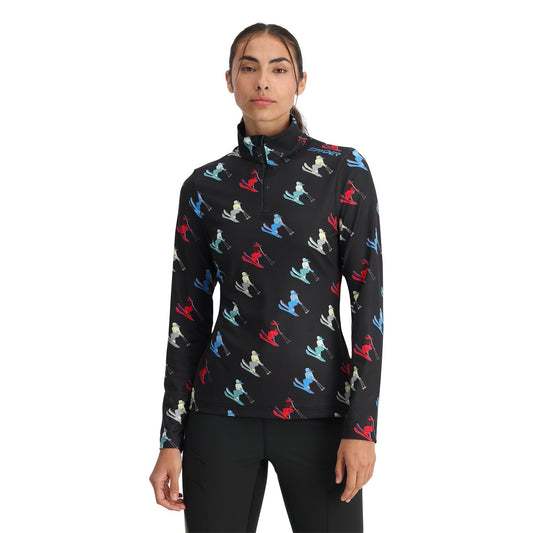 Vivid Damen-Halbzip-Pullover – Schwarz