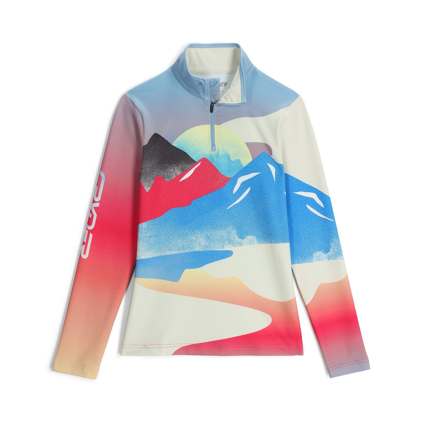 Pull demi-zip Vivid pour femme - Multicolore