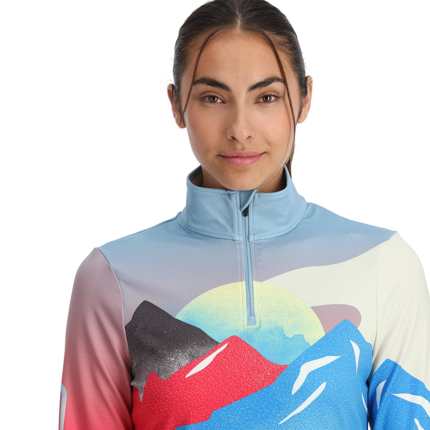 Pull demi-zip Vivid pour femme - Multicolore