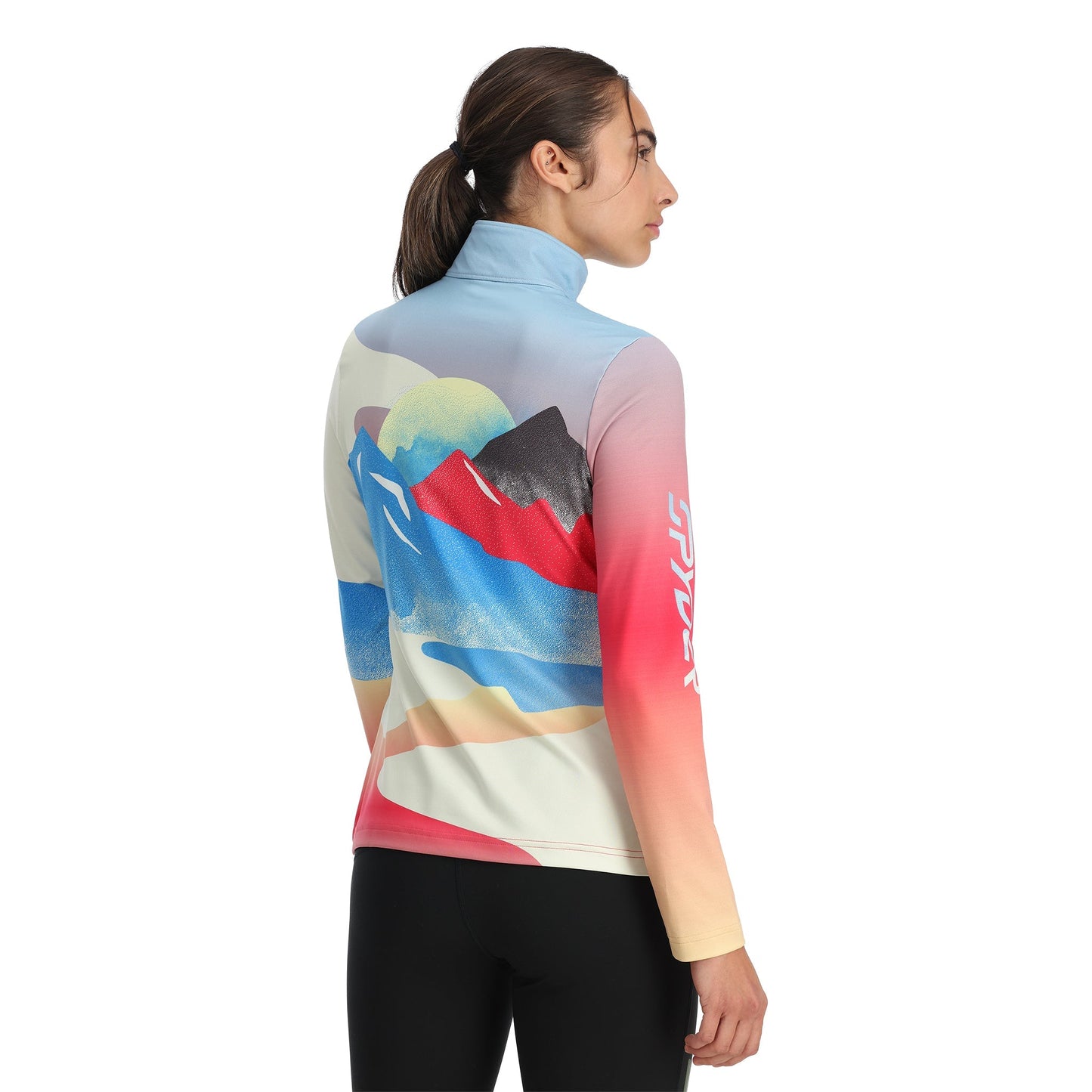 Pull demi-zip Vivid pour femme - Multicolore