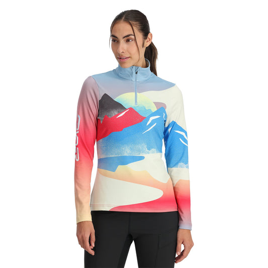 Vivid Damen-Halbzip-Pullover - Mehrfarbig